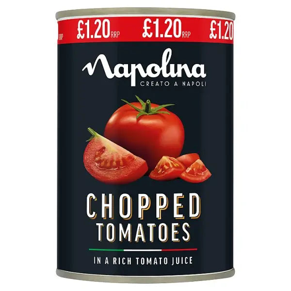 Napolina Chopped Tomatoes 400g (Case of 12)  Honesty Sales U.K Main image