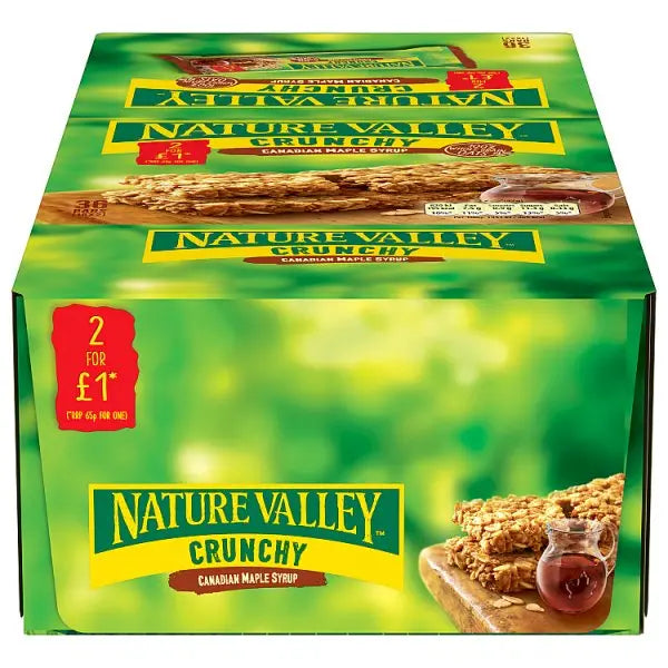 Nature Valley Crunchy Canadian Maple Syrup 18 x 42g (756g) (Case of 18) - Honesty Sales