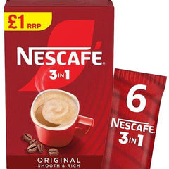 Nescafé 3 in 1 Original 6 x 16g (96g) (Case of 11) - Honesty Sales U.K