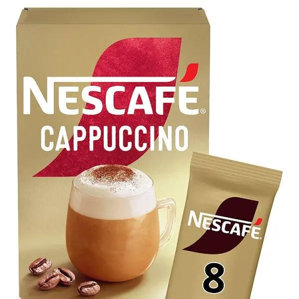 Nescafe Cappuccino Instant Coffee 8 x 15.5g Sachets £2.49 PMP (Case of 6) - Honesty Sales U.K Main image