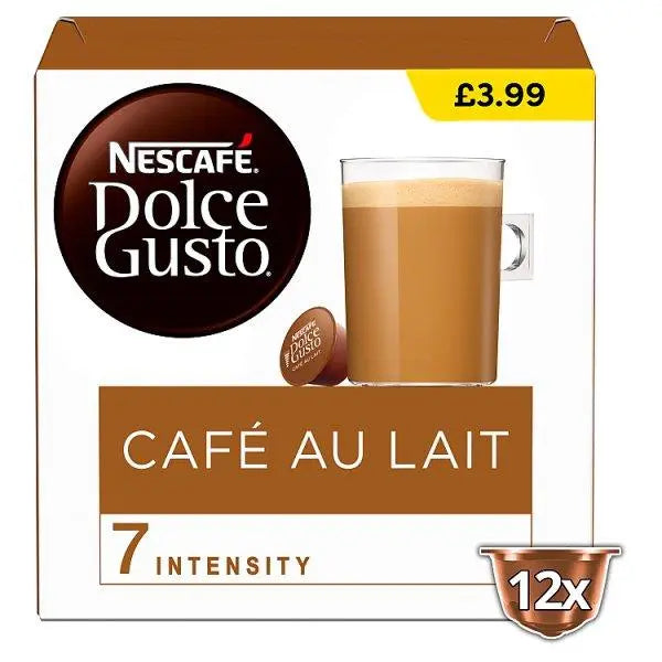 Nescafé Dolce Gusto Café Au Lait 12 x 10g (120g) - Honesty Sales U.K Image principale du produit