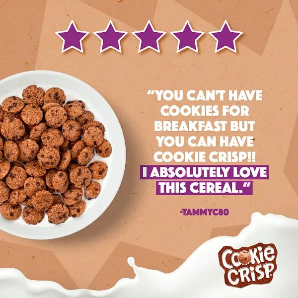 Nestlé Cookie Crisp Chocolate Cereal 375g (Case of 6) Nestlé