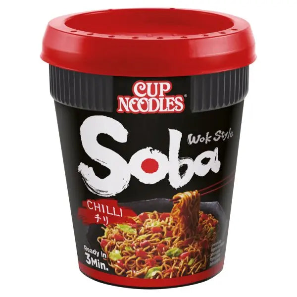 Nissin Soba Chilli Instant Wok Style Noodles Pot 92g (Case of 8)  Honesty Sales U.K Main image