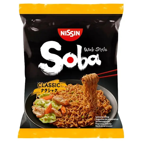 Nissin Soba Classic Instant Wok Style Noodles 109g (Case of 9)  Honesty Sales U.K