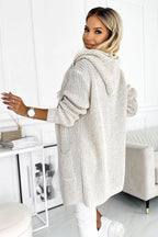 Numoco cardigan warm bedspread with hood, pockets and a patch - Honesty Sales