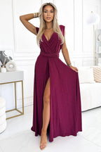 Numoco elegant maxi long dress that can be tied in many ways - Honesty Sales
