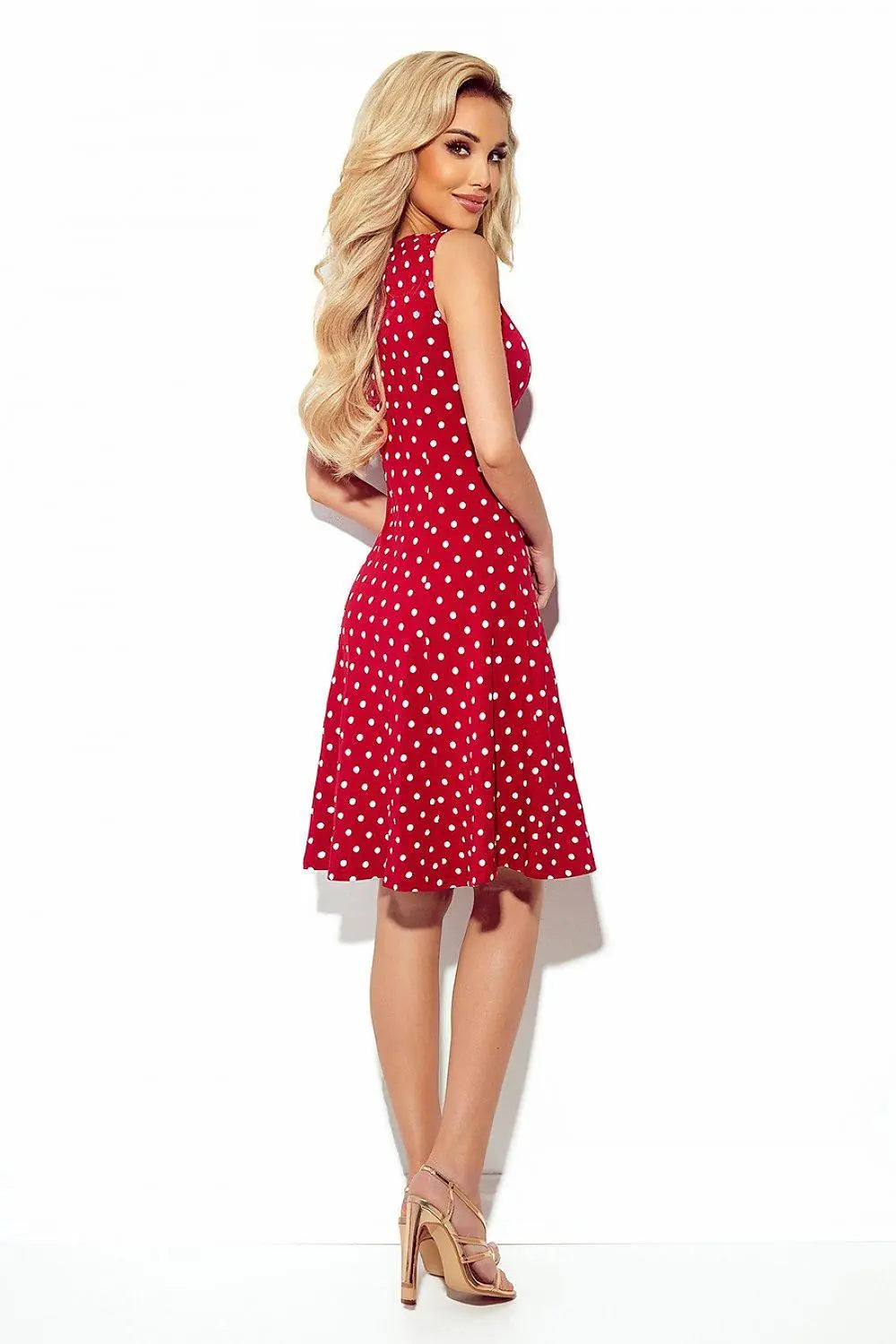 Numoco karo neckline cotton comfortable dress - Honesty Sales