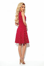 Numoco karo neckline cotton comfortable dress - Honesty Sales