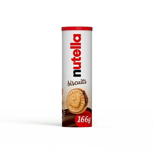 Nutella Hazelnut Chocolate Spread Filled Biscuits Tube 166g (Case of 20) - Honesty Sales U.K Image principale du produit