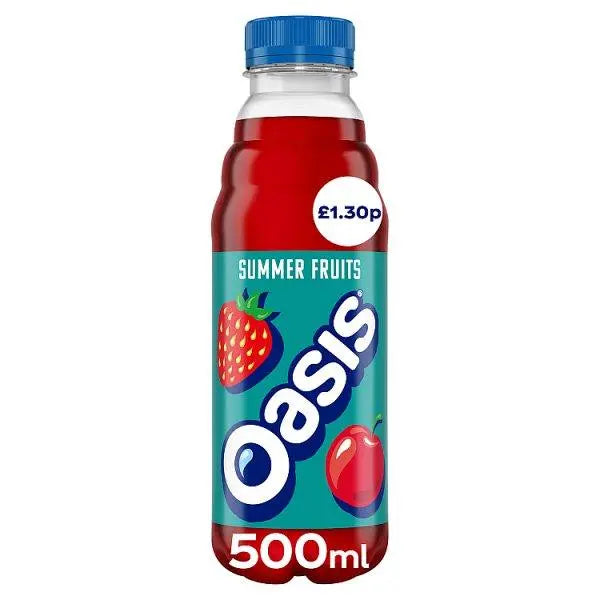 Oasis Summer Fruits 500ml (Case of 12) - Honesty Sales
