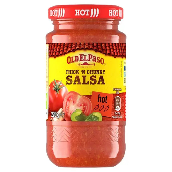 Old El Paso Thick 'N Chunky Hot Salsa 226g (Case of 12) - Honesty Sales