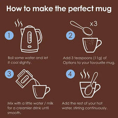 Options Instant Belgian Hot Chocolate Drink 220g (Case of 6) - Honesty Sales U.K