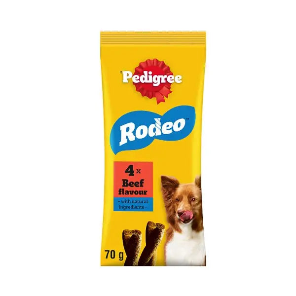 PEDIGREE RODEO Beef Dog Treats 4 Sticks (Case of 20)  Honesty Sales U.K Main image