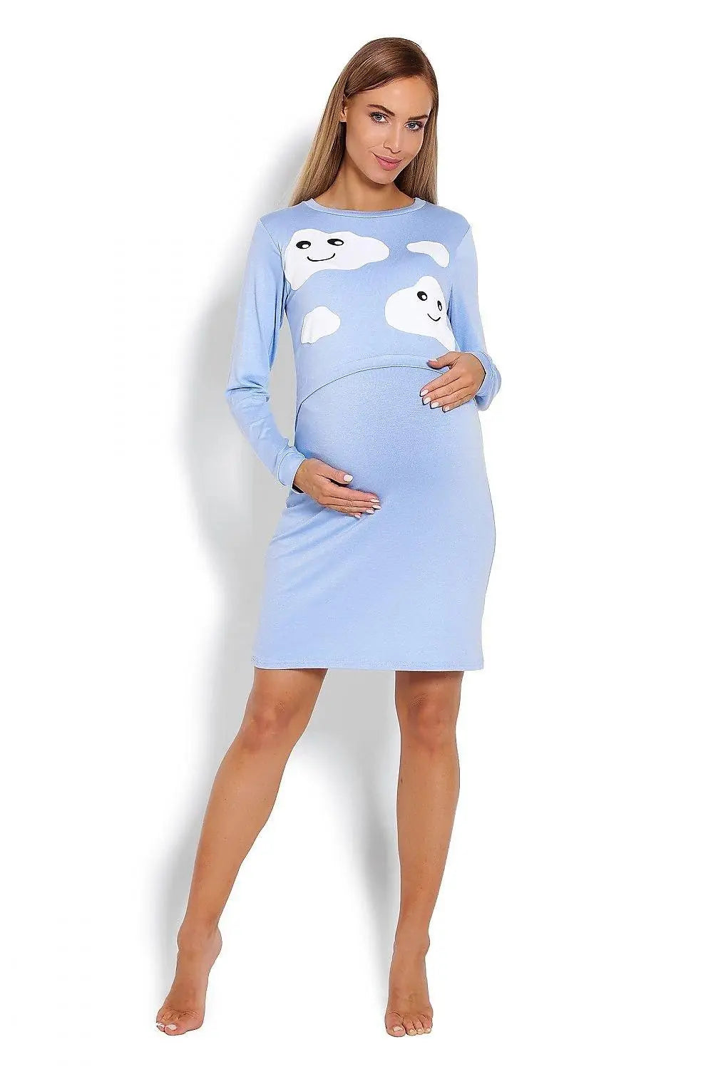 PeeKaBoo raised top maternity nightgown Image secondaire du produit