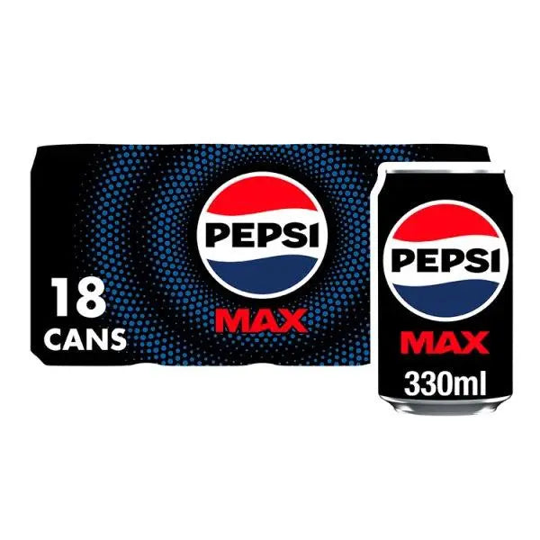 Pepsi Max 300ml (Case of 18) - Honesty Sales Main image