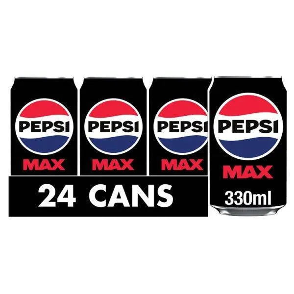 Pepsi Max 330ml (Case of 24) - Honesty Sales Main image