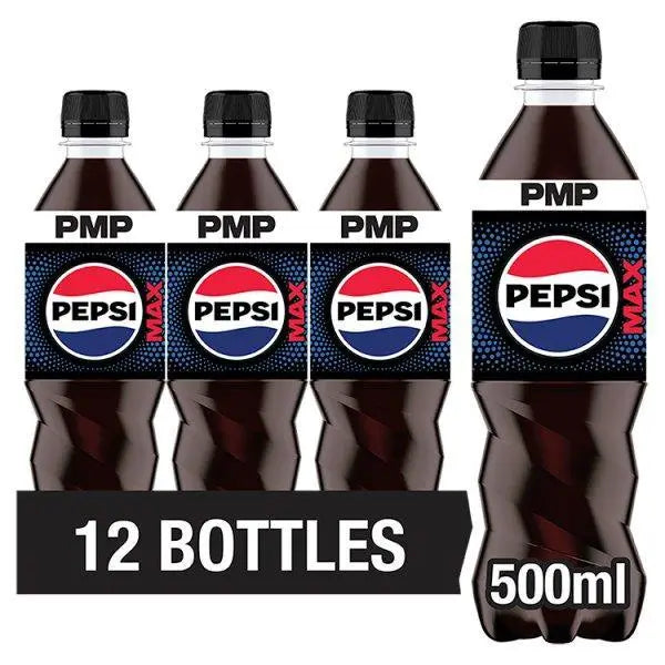Pepsi Max 500ml (Case of 12) - Honesty Sales Main image