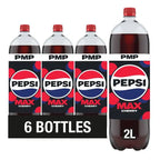 Pepsi Max Cherry No Sugar Cola Bottle PMP 2L (Case of 6)  Honesty Sales U.K