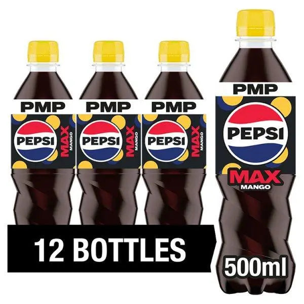 Pepsi Max Mango 500ml (Case of 12) - Honesty Sales Main image
