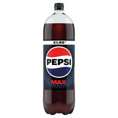 Pepsi Max No Sugar Cola Bottle PMP 2L (Case of 6)  Honesty Sales U.K