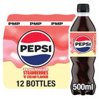 Pepsi Strawberries 'N' Cream Flavour PMP Bottles 12 x 500ml (Case of 12)  Honesty Sales U.K