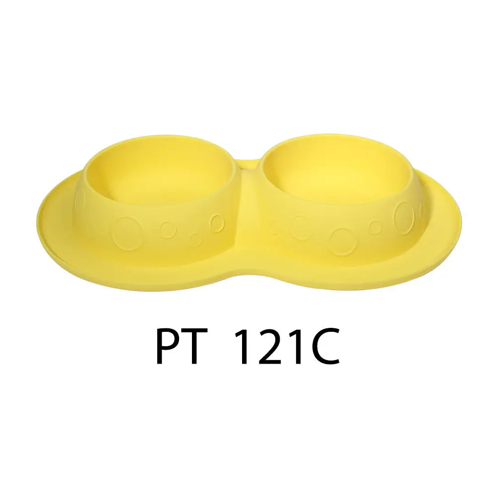 Pet Supplies Custom Non Slip Waterproof Silicone Water Food 2 In 1 Mat Pad Pet Bowls & Feeders Zweitbild