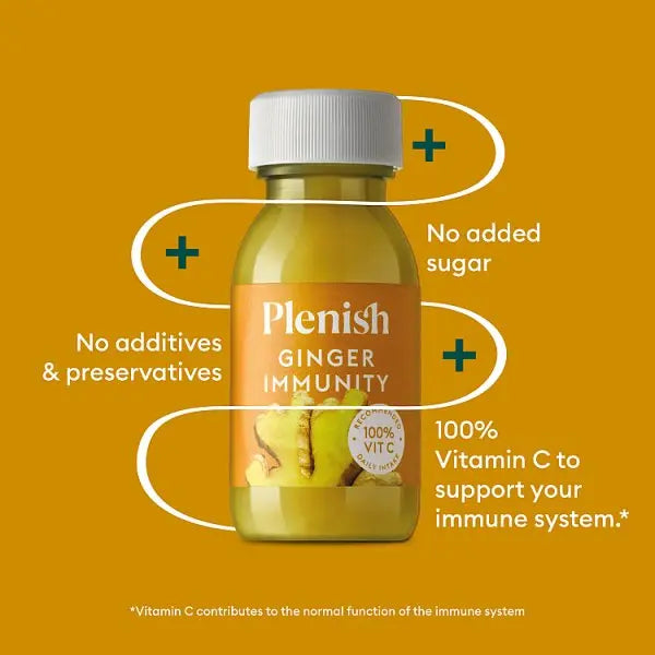 Plenish Ginger Immunity 60ml (Case of 12)  Honesty Sales U.K