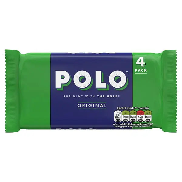 Polo Original Mint Tube Multipack 4 Pack 34g (Case of 36) - Honesty Sales U.K