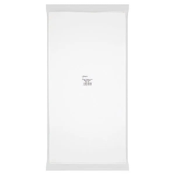 Poppies 25 Paper Tablecovers White 90cm - Honesty Sales