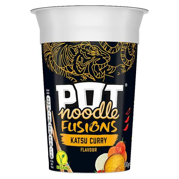 Pot Noodle Fusions Instant Snack Katsu Curry 8x 100 g (Case of 8)  Honesty Sales U.K