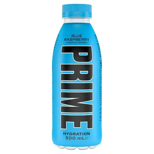 Prime Hydration Blue Raspberry 500ml (Case of 12) - Honesty Sales