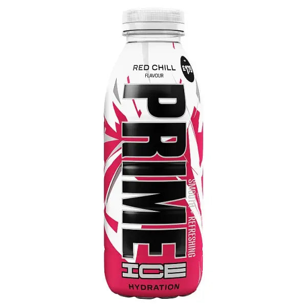 Prime Hydration Ice Red Chill 500ml (Case of 12) - Honesty Sales