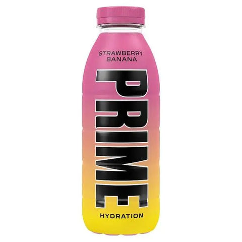 Prime Hydration Strawberry Banana 500ml (Case of 12) - Honesty Sales U.K