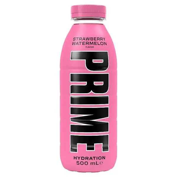 Prime Hydration Strawberry Watermelon Flavour 500ml (Case of 12) - Honesty Sales Main image