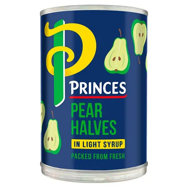 Princes Pear Halves in Light Syrup 410g (Case of 6)  Honesty Sales U.K