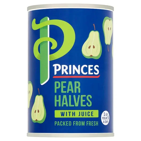 Princes Pear Halves with Juice 410g (Case of 6)  Honesty Sales U.K