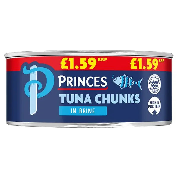 Princes Tuna Chunks in Brine 145g (Case of 12)  Honesty Sales U.K