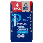 Princes Tuna Chunks in Brine 4 x 145g (Case of 6)  Honesty Sales U.K