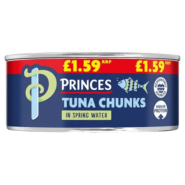 Princes Tuna Chunks in Spring Water 145g (Case of 12)  Honesty Sales U.K