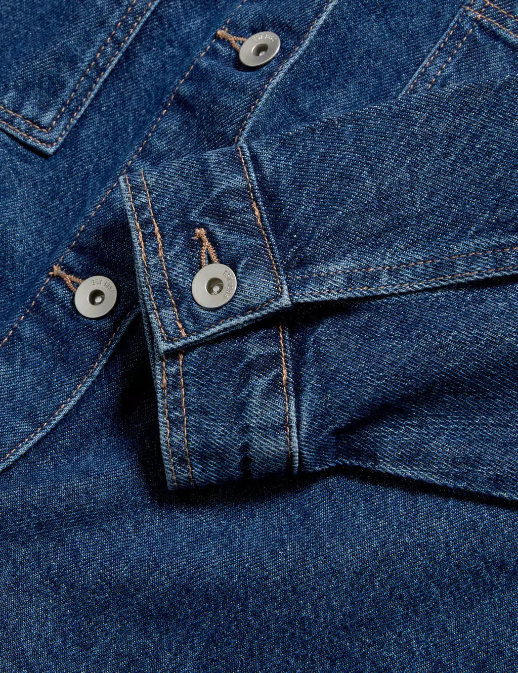 Pure Cotton Denim Relaxed Shacket Honesty Sales