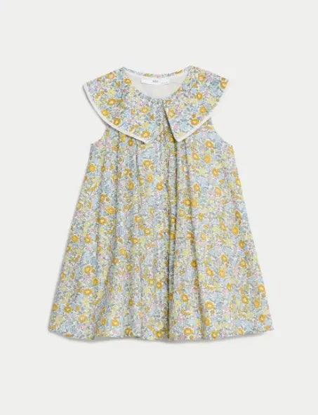 Pure Cotton Floral Dress (2-8 Yrs) Honesty Sales
