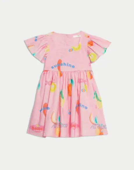 Pure Cotton Fruit Dress (2-8 Yrs) M&S Collection Hauptbild
