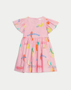 Pure Cotton Fruit Dress (2-8 Yrs) M&S Collection