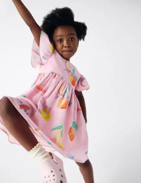 Pure Cotton Fruit Dress (2-8 Yrs) Zweitbild