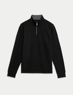 Pure Cotton Half Zip Sweatshirt Honesty Sales