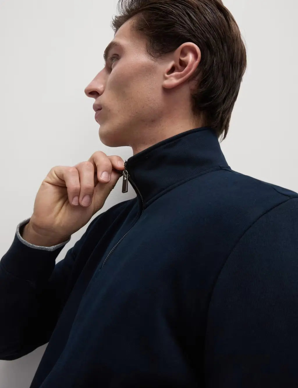 Pure Cotton Half Zip Sweatshirt Honesty Sales