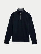 Pure Cotton Half Zip Sweatshirt Honesty Sales