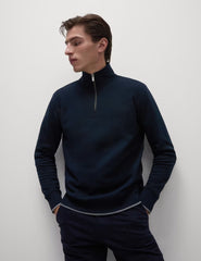 Pure Cotton Half Zip Sweatshirt - Honesty Sales