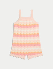Pure Cotton Knitted Playsuit (2-8 Yrs) Honesty Sales