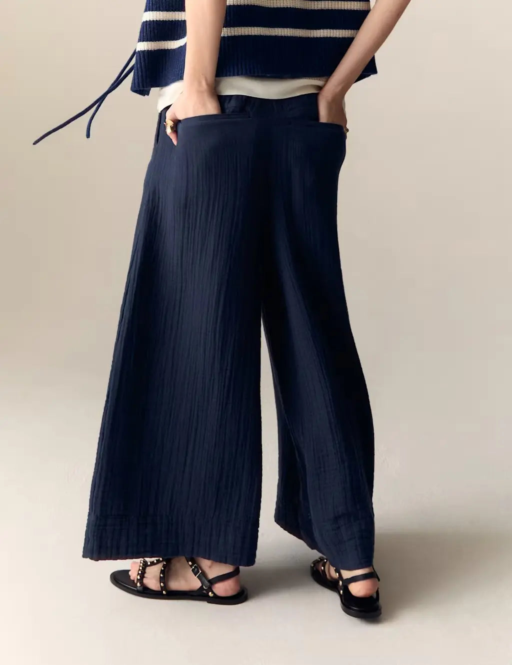 Pure Cotton Wide Leg Culottes Honesty Sales